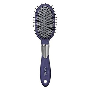 [AC] $4.48* | 2 × Conair Hair Brush, Totally Smooth Mini, Gentle Detangling, Blue ($2.24 each) at Amazon