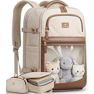 [Prime] $14.99* | 40L Matein Her Carry-On Backpack w/ Laptop Compartment at Amazon