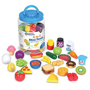 Learning Resources A to Z Mini Foods Toddler Pretend Play Food Toys $12.99 + Free S&H w/ Prime or $35+