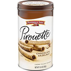[SnS, AC] $5.49 | 13.5-Oz Pepperidge Farm Pirouette Creme Filled Wafers at Amazon