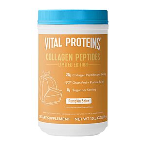 [Prime] 10.5-Oz Vital Proteins Pumpkin Spice Collagen Peptides Powder $12.82 w/ S&S + Free Shipping