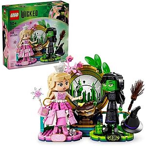 $32.99 | 558-Piece LEGO Wicked: Part One - Elphaba & Glinda Figures (75682, 2024) at Amazon