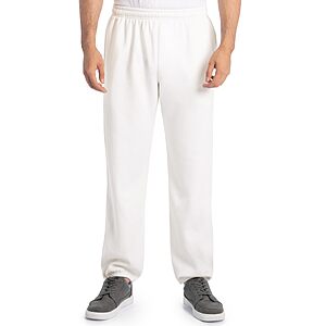 Prime: Fruit of the Loom Eversoft Fleece Elastic Bottom Sweatpants (White) $5.05 + Free Shipping