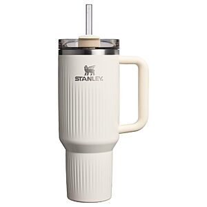 40-Oz STANLEY Quencher H2.0 Tumbler with Handle and Straw (Fluted Cream Gloss) $27.50 + Free Shipping w/ Prime or on $35+
