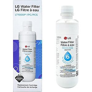 [Prime, SnS] $36.09* | LG LT1000P Replacement Refrigerator Water Filter (6-Month / 200-Gallon Capacity) at Amazon