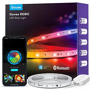 [Prime] Govee 16.4' RGBIC LED Strip Lights w/ App Control $9.99 + Free Shipping