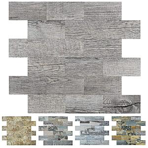 [Prime] 10-Pack 11.4" x 13.5" Art3d Peel & Stick Wood Wall Panels (Gray) $12.47 + Free Shipping
