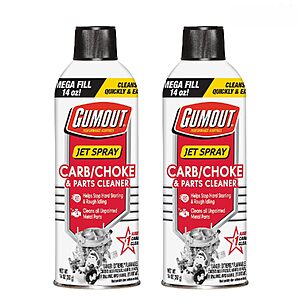 Prime Members: 2-Pack 14-Oz Gumout Carb & Choke Cleaner Spray $6.60 + Free Shipping