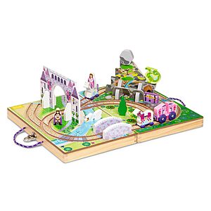 19 Pcs Melissa & Doug Take-Along Kingdom Wooden Tabletop Play Set $11 + Free S&H w/ Prime or $35+