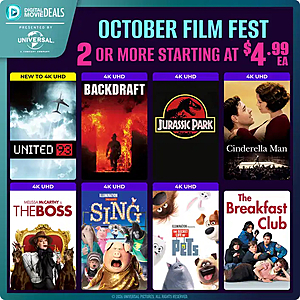 Fanflix: Universal Studios Digital Movies+ Bundles $4.99+ wyb 2+ AND CODE