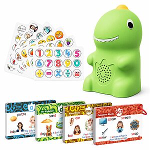 [Prime] KOKODI Toddlers' Interactive Dinosaur Talking Pen ABC 123 Educational Set w/ 73 Learning Cards $28.26 + Free Shipping
