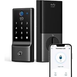 [Prime] $89.99: eufy Security Smart Lock C220, Fingerprint Keyless Entry Door Lock at Amazon