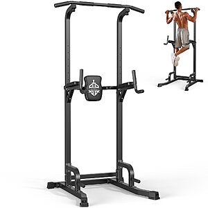 [Prime] SPORTSROYALS PT1 10-in-1 Adjustable Freestanding Power Tower Pull-Up & Dip Station $104.39 + Free Shipping