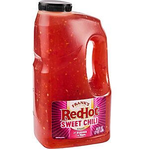 Prime Members: 64-Oz Frank's RedHot Jug: Sweet Chilli or Sweet & Spicy Ginger Hot Sauce $13.37 w/ S&S + Free Shipping