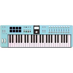 [Prime] $194.65* | Arturia KeyLab Essential mk3 USB MIDI Controller, 49 Key - Aquamarine at Amazon