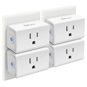 [Prime] $21.99* | 4-Pack Kasa Smart Plug Ultra Mini 15A, EP10P4, Smart Home Wi-Fi Outlet + 25% Back w/ Prime Visa Card at Amazon