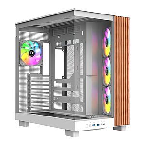 [Prime] $84.99: Thermaltake View 380 XL ARGB PC Case, 4×120mm Fans, 420mm GPU, ATX/mATX/mITX at Amazon