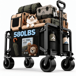 ANSFIL Collapsible Wagon with Wheels - $59.99