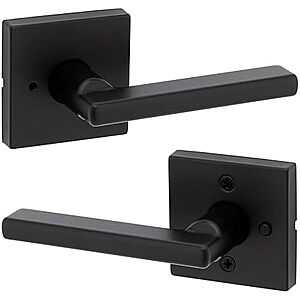 $24.01 | Kwikset Halifax Interior Privacy Door Handle with Lock, Square Rose + 15% Back w/ Prime Visa Card at Amazon