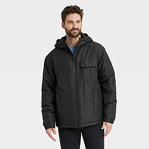 All In Motion Men's Winter Jacket Hooded Long Sleeve Side Pockets $23.99