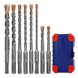 [Prime] $17.09: WORKPRO 8-Piece SDS-Plus Carbide Rotary Hammer Drill Bit Set for Concrete at Amazon
