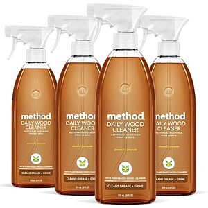 [SnS, AC] $15.68 | 4-Pack 28-Oz Method Daily Hardwood Cleaner (Almond) at Amazon
