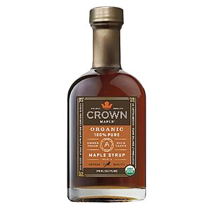 Prime Members: Crown Maple Organic Amber Maple Syrup 12.7-Oz $7.62 + Free Shipping