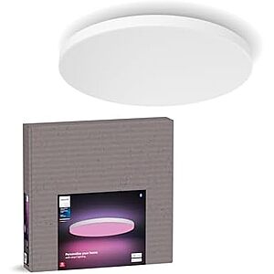 [Prime] $247.47* | Philips Hue Datura Smart Ceiling Panel (Large Round 2.49 in x 22.60 in) White & Color Light + 10% Back w/ Prime Visa Card at Amazon