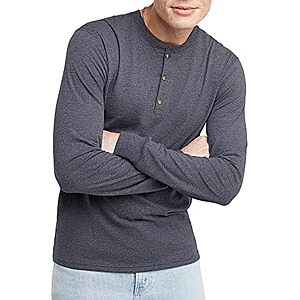 [Prime] $8.38 | Hanes Originals Men's Tri-Blend Long Sleeve Henley T-Shirt at Amazon