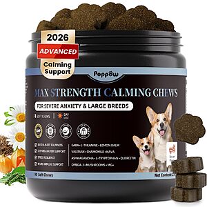 POPPAW Calming Chews for Dogs - Advanced Calming Treats for Dogs Anxiety $10.5