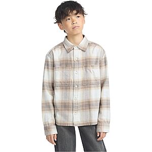 Abercrombie Kids' Traditional Flannel Shirt $12 + Free Shipping