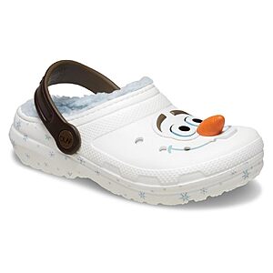 [Prime] Crocs Toddlers' Frozen Olaf Classic Fuzzy Lined Slip On Clogs (Sizes 4-6) $10 + Free Shipping