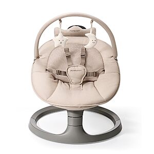 [Prime] Momcozy 2-in-1 Dual-Arm Electric Baby Swing & Stationary Seat (Khaki) $103.35 + Free Shipping