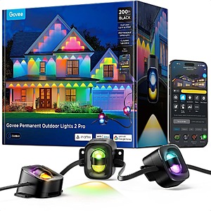 200ft Govee Permanent Outdoor Lights 2 Pro with IP68 Waterproof (Black) $599.99 + Free Shipping