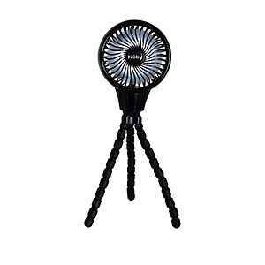 Nuby 3-Speed Oscillating Tripod Stroller Fan w/ LED Lights (Black) $16.25 + Free Shipping w/ Prime or on $35+
