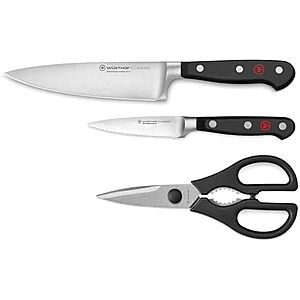[Prime] $149 | 3-Piece Wüsthof Classic Prep Knife Set at Amazon