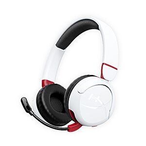 [Prime] $19.99: HyperX Cloud Mini Kids Wireless – Gaming Headset for Ages 8-12 (White) at Amazon
