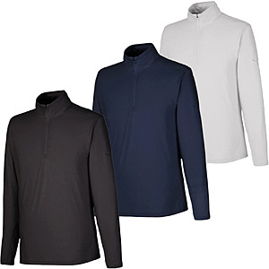 3-Pack Puma Men's Bandon Quarter-Zip Pullovers—M to 4XL—(Gray, Navy & Black) $39.99 + Free S/H
