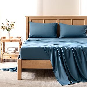 [Prime] $10.49* | Prime Members; 4-Pc Comfort Spaces Coolmax Moisture Wicking Cooling Sheet Set (Queen) at Amazon