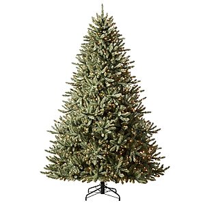 Balsam Hill 6.5ft Pre-Lit Classic Blue Spruce - Artificial Christmas Tree with 2144+ Tips, 700 Clear Incandescent Lights, Easy Plug Technology & Premium Stand $309