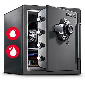 [Prime Day]SentrySafe Fireproof Waterproof Safe Dial Combination 1.23 Cu Ft SFW123DSB $189.04