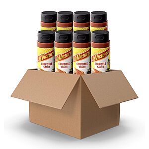 [8 Pack] Prime: LA VICTORIA Chipotle Sauce Medium, 9oz Squeeze Bottles, Lowest Ever, Less w/SS $7.29