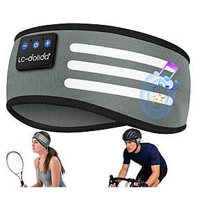 [Prime day]LC-dolida Wireless Sports Headband Headphones with Hi-Res Audio for Women $23.99