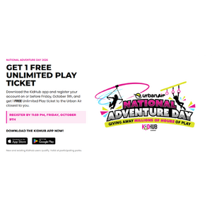 FREE Unlimited Play ticket to Urban Air