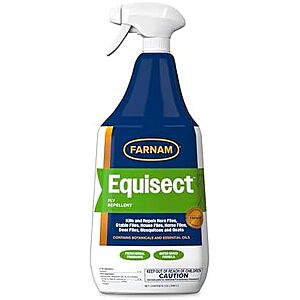 [Prime, SnS] $10.10 | 32-Oz Farnam Equisect Water-Based Botanical Fly Repellent for Horses at Amazon