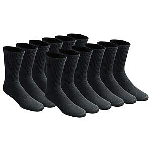 [Prime] Dickies Men's All Purpose Cushion Crew Socks, cotton, 12 pairs for $15 @ Amazon Prime Day sale $14.68