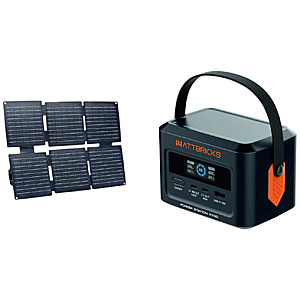 Wattbricks H100 99.2Whr Power Station + 30W Solar Panel $34.99 + Free Shipping