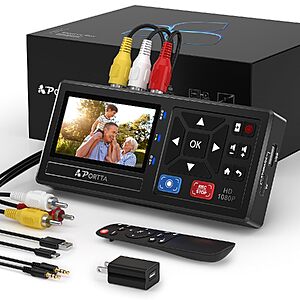 Prime Members: Portta VHS to Digital Converter $94.99