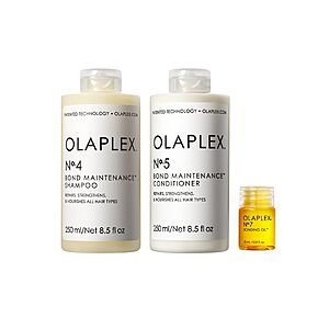 [S&S] OLAPLEX Wash & Shine Hair Kit | Shampoo & Conditioner Set, Bonding Oil $45.22