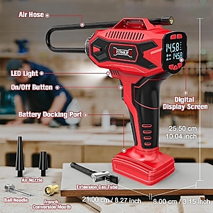 DIYtoolifz 160PSI Tire Inflator for Milwaukee M18 Battery - $28.89 AC